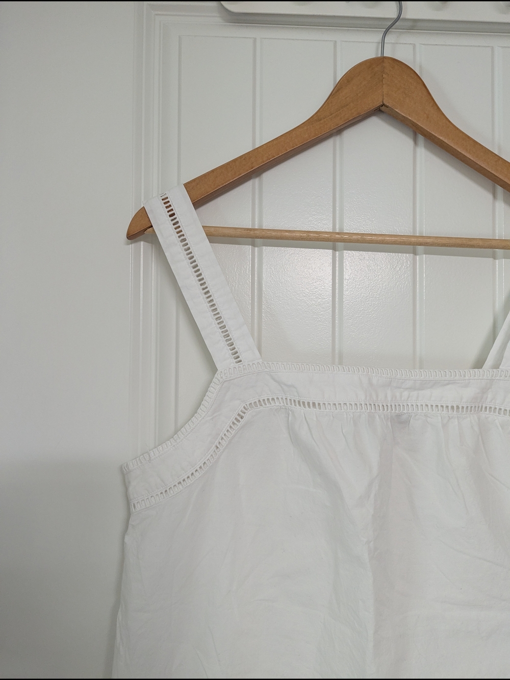 White Eyelet Cotton Top - Picture 8 of 9